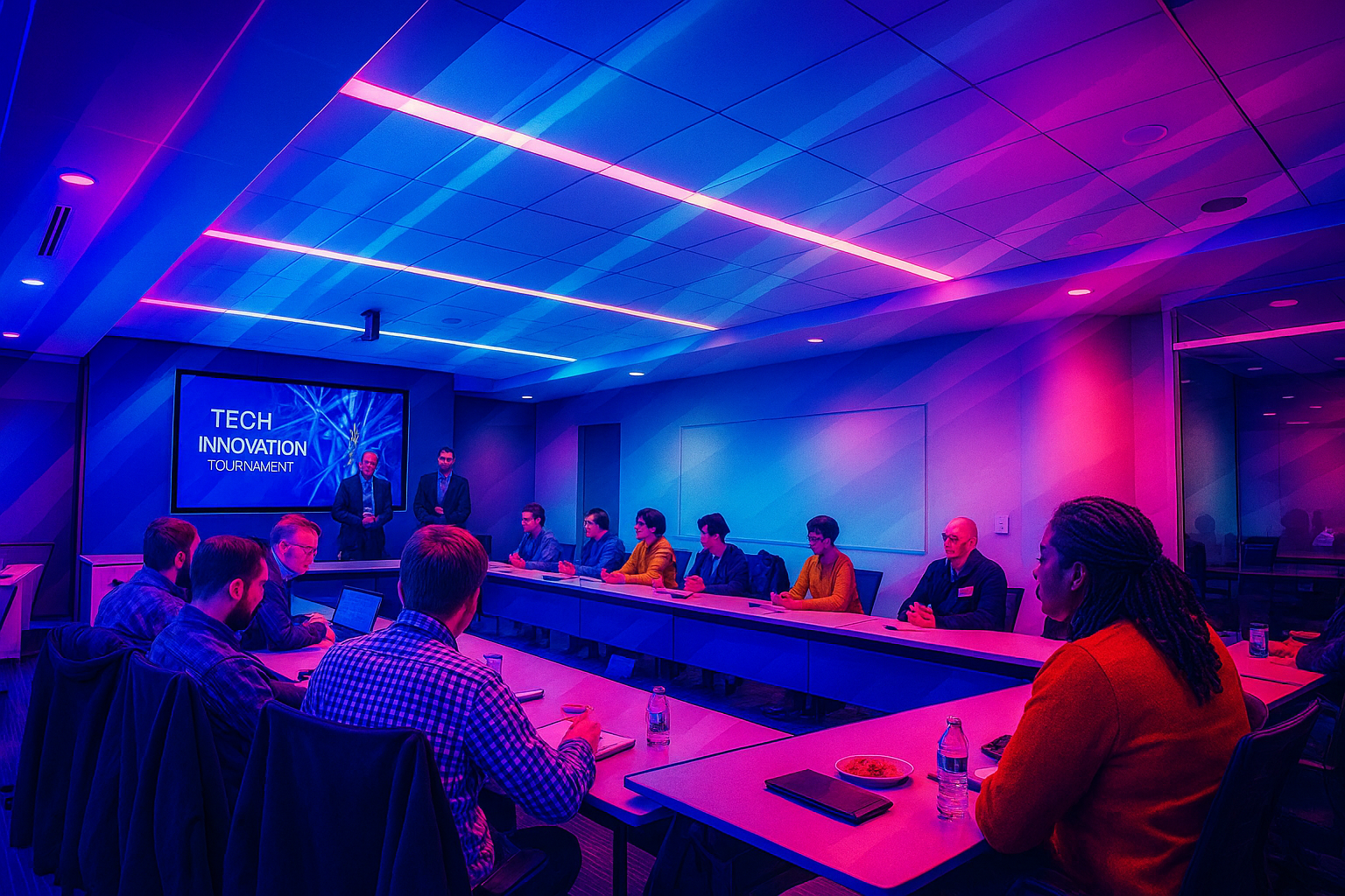 Innovation tournament team meeting